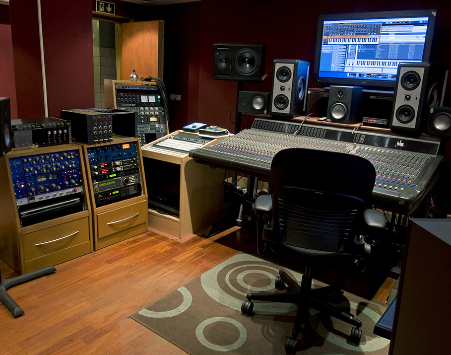 Big wheels studio control room